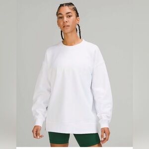 Lululemon Perfectly Oversized Crewneck Sweatshirt - Size 6 - White